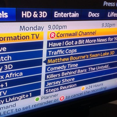 Catch Alive Music on the Cornwall Channel sky 212